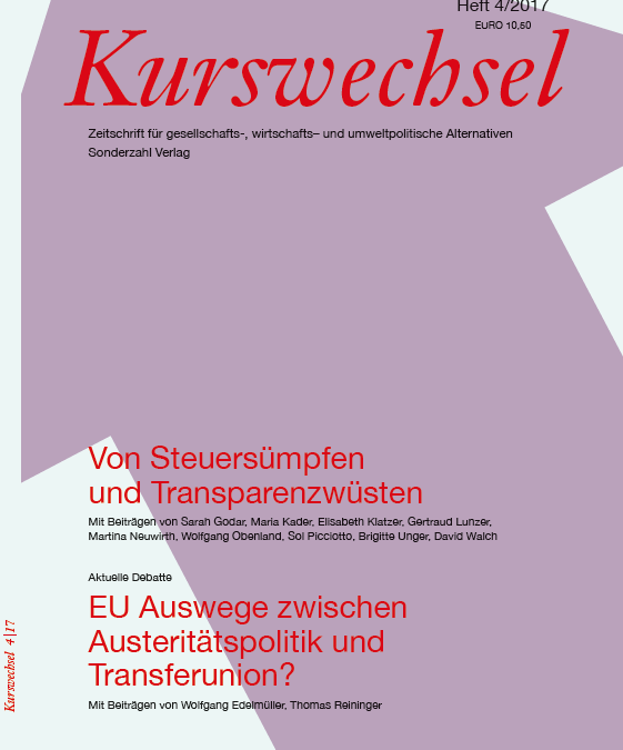 Der neue Kurswechsel ist da: Von Steuersümpfen und Transparenzwüsten