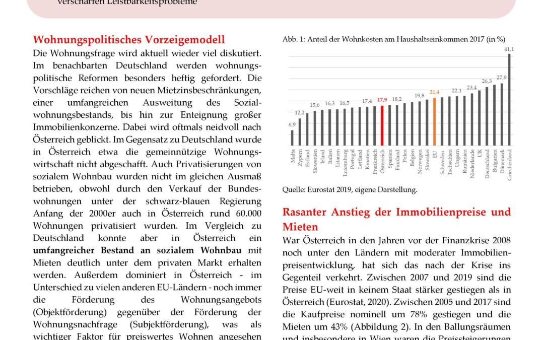 Die Rückkehr der Wohnungsfrage (Factsheet VII)
