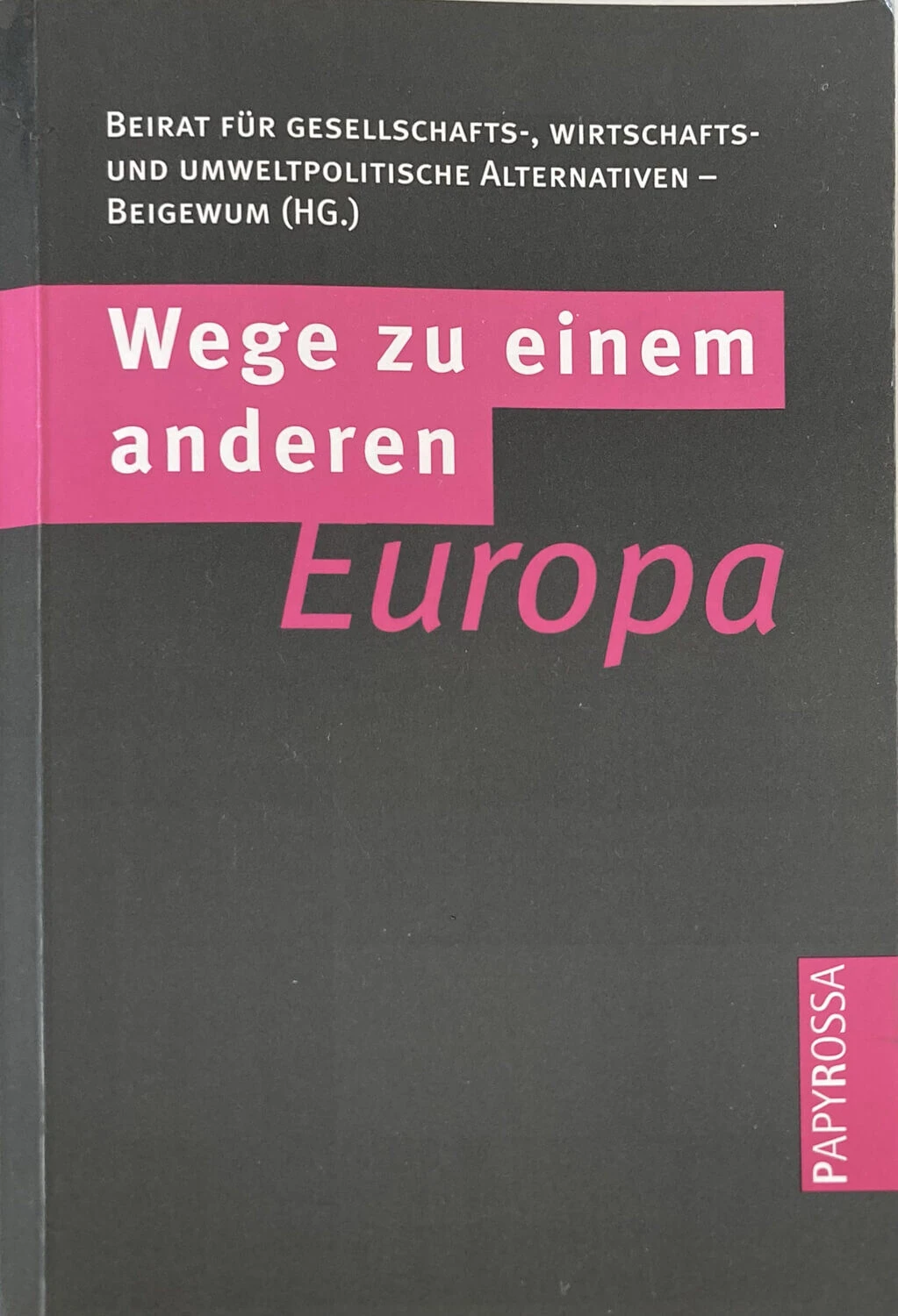 1997_Wege zu einem anderen Europa_Cover