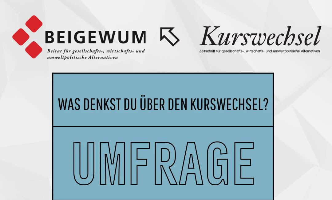 Cover für eine Umfrage zum Kurswechsel