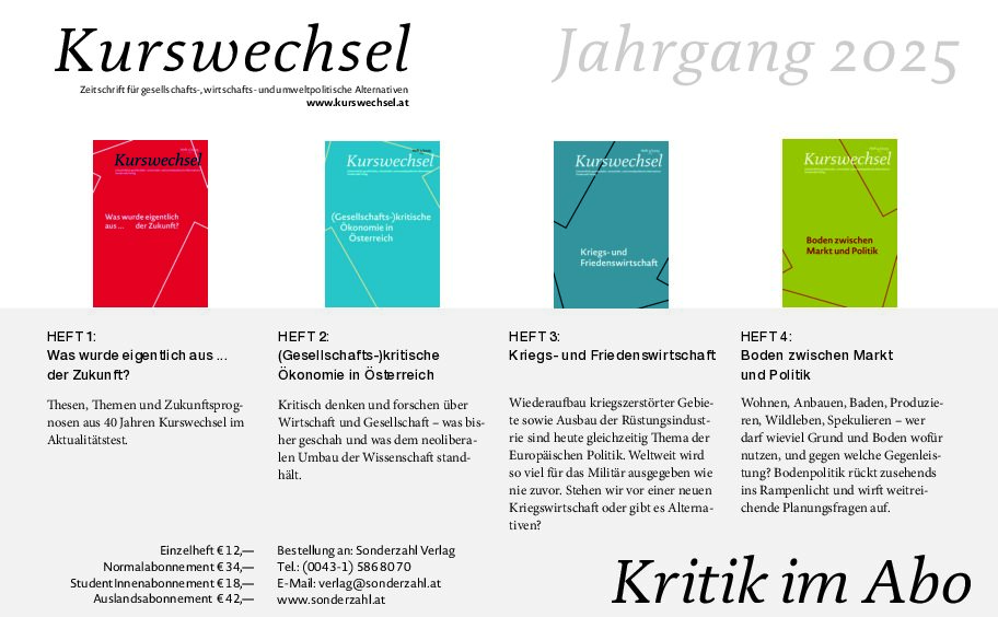 Kurswechsel Jahresprogramm 2026