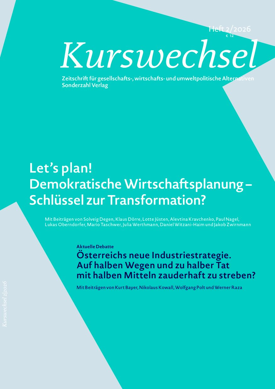 Cover der Zeitschrift Kurswechsel, Ausgabe 1/2025